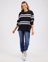 Load image into Gallery viewer, Allegra Crew - Navy White Stripe
