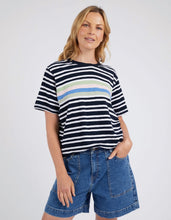 Load image into Gallery viewer, Aligner Tee - Navy/White Stripe
