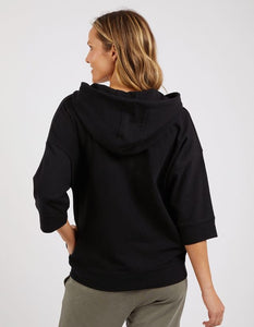 Beachy Zip Hoody - Black