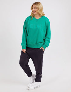 Elm Applique Sweat - Goodness Green