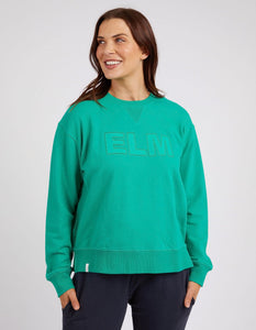 Elm Applique Sweat - Goodness Green