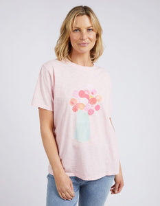 Janey Floral Tee - Splendid Pink