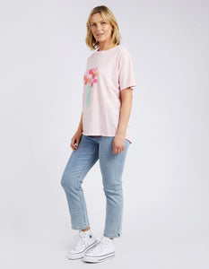 Janey Floral Tee - Splendid Pink