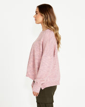 Load image into Gallery viewer, Kirsha Oversized Round Neck Jumper - Blush
