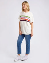 Load image into Gallery viewer, Lined Up Tee - Pearl
