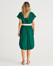 Load image into Gallery viewer, Roma Linen Dress - Hunter Green
