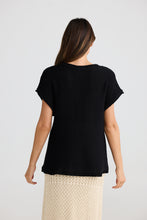 Load image into Gallery viewer, Issa Knit Tee - Black
