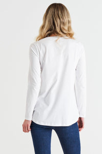 Sydney Long Sleeve Top - White