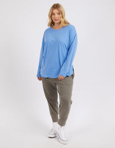 Society L/S Top - Cerulean Blue