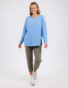 Society L/S Top - Cerulean Blue