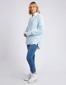 Tallulah Cable Knit - Blue Mist