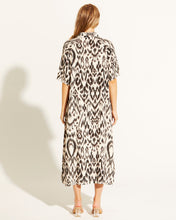 Load image into Gallery viewer, Paradise Midi Shirt Dress - Abstract Animal Print
