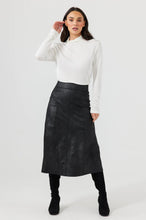 Load image into Gallery viewer, Matrix Midi Skirt - Black
