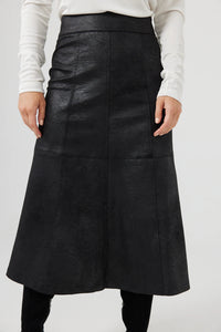 Matrix Midi Skirt - Black