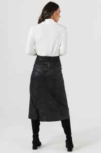 Matrix Midi Skirt - Black