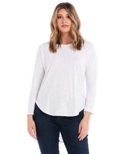 Jessie Long Sleeve Top - White