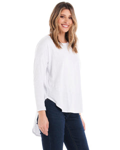 Jessie Long Sleeve Top - White