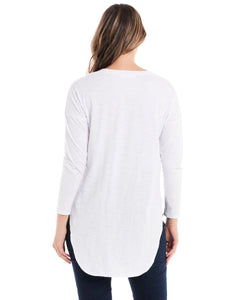 Jessie Long Sleeve Top - White